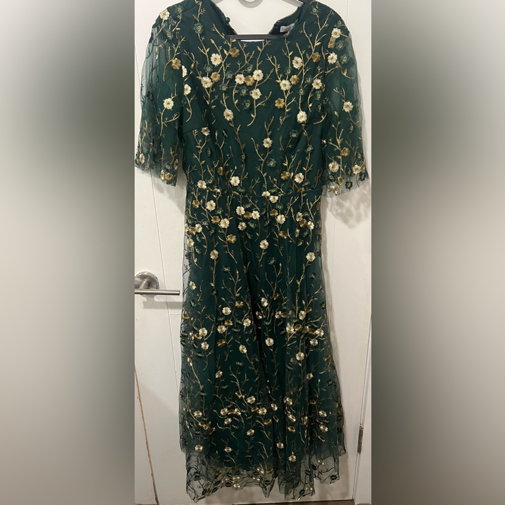 Baltic Born Green Floral Dress
